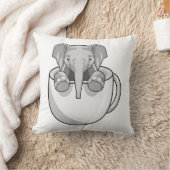 象（カップ付） クッション (ブランケット)