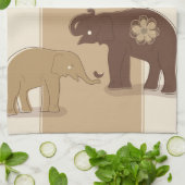 象 キッチンタオル (折り畳み)