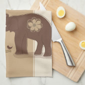 象 キッチンタオル (四つ折り)