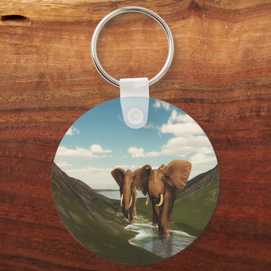 象 キーホルダー (正面)