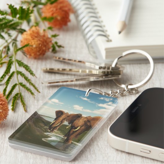 象 キーホルダー (正面右)