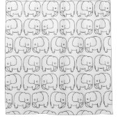 象 シャワーカーテン (正面)