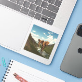 象 シール (ノートパソコンとiPhone)