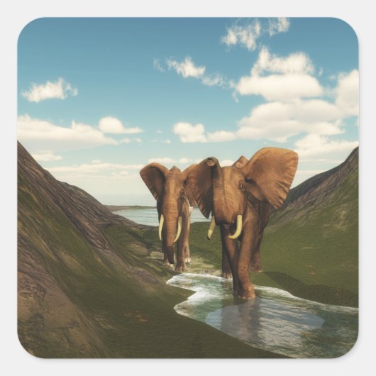 象 スクエアシール (正面)