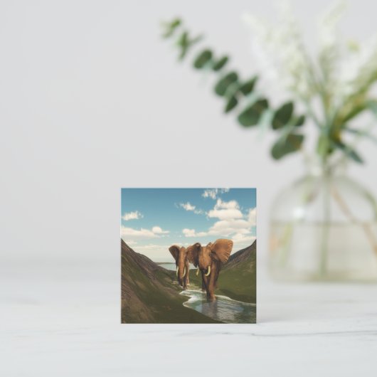 象 スクエア名刺 (スタンド正面)