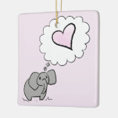 象 セラミックオーナメント (左)
