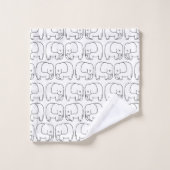 象 バスタオルセット (ウォッシュタオル)