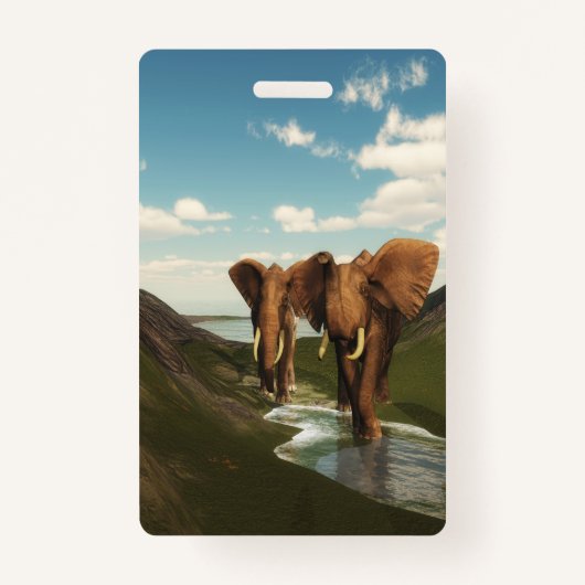 象 バッジ (正面)