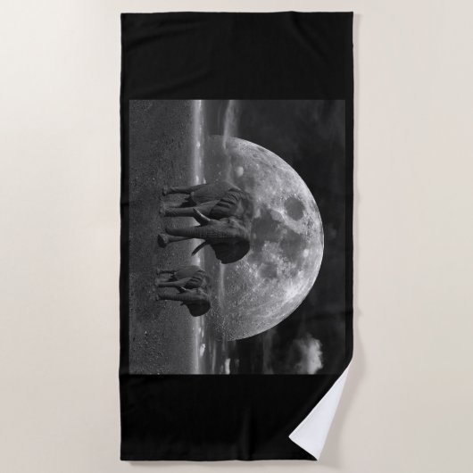 象 ビーチタオル (正面)