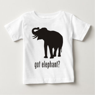 象 ベビーTシャツ