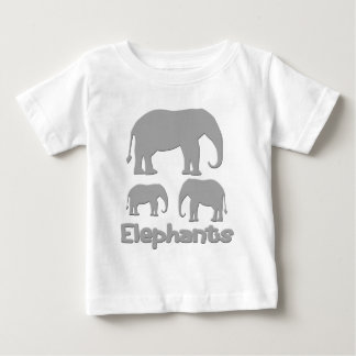 象 ベビーTシャツ