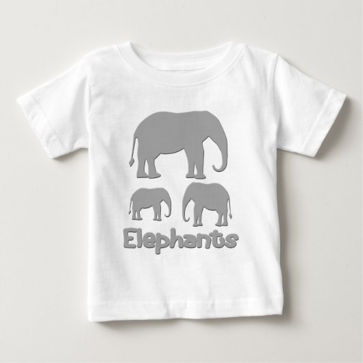象 ベビーTシャツ (正面)