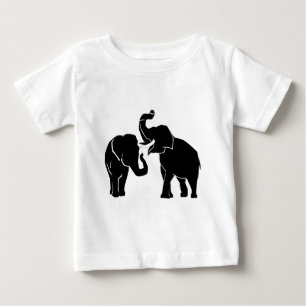 象 ベビーTシャツ