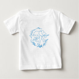 象 ベビーTシャツ