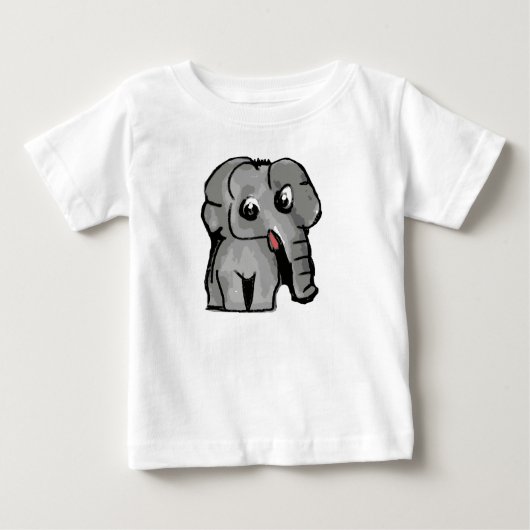 象 ベビーTシャツ (正面)