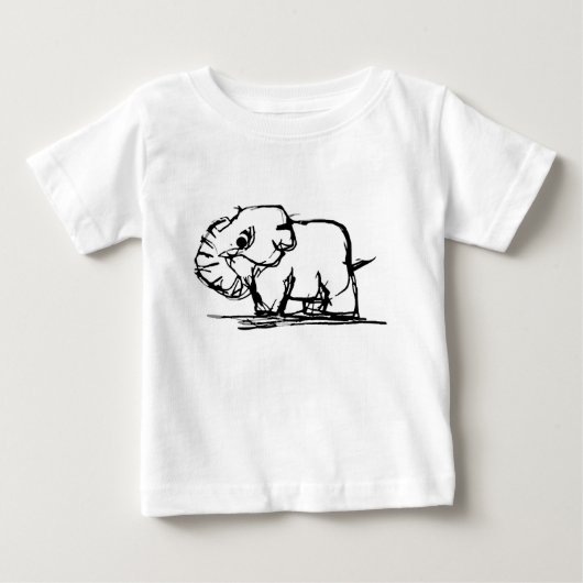象 ベビーTシャツ (正面)