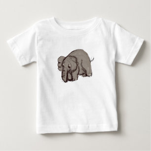 象 ベビーTシャツ