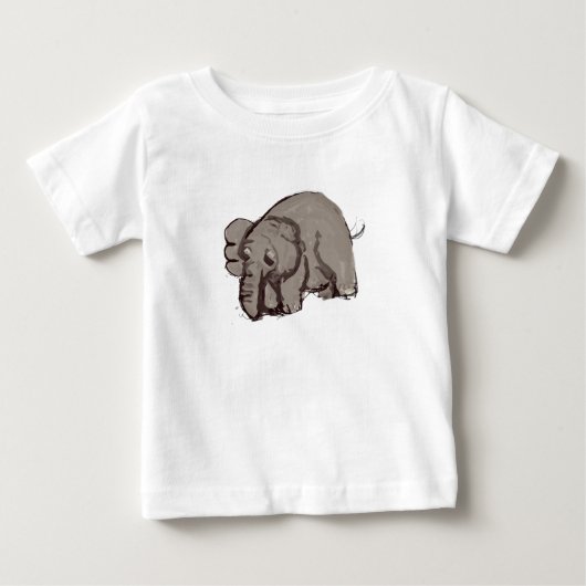象 ベビーTシャツ (正面)