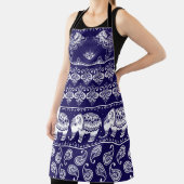 象、ペイズリー：部族ヴィンテージパターン。 エプロン (インサイチュ)