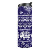 象、ペイズリー：部族ヴィンテージパターン。 タンブラー (回転左)