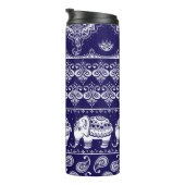 象、ペイズリー：部族ヴィンテージパターン。 タンブラー (回転右)