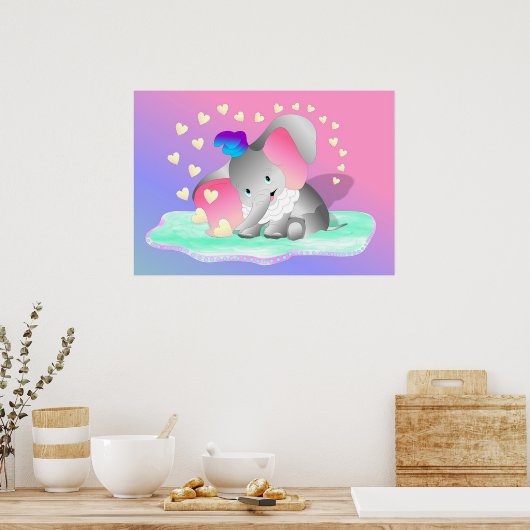 象 ポスター (キッチン)