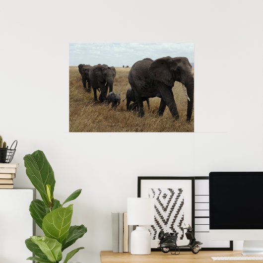 象 ポスター (ホームオフィス)