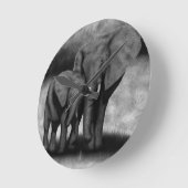 象 ラウンド壁時計 (傾斜)