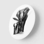 象 ラウンド壁時計 (傾斜)