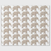 象 ラッピングペーパー (フラット)