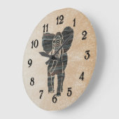 象 ラージ壁時計 (傾斜)