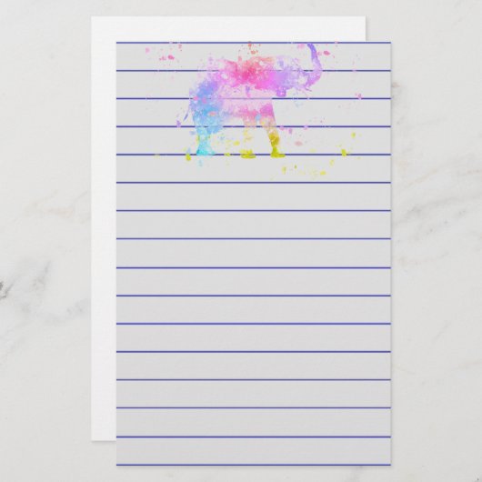 象 便箋 (正面/裏面)