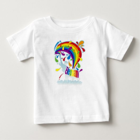 象_入浴 ベビーTシャツ (正面)