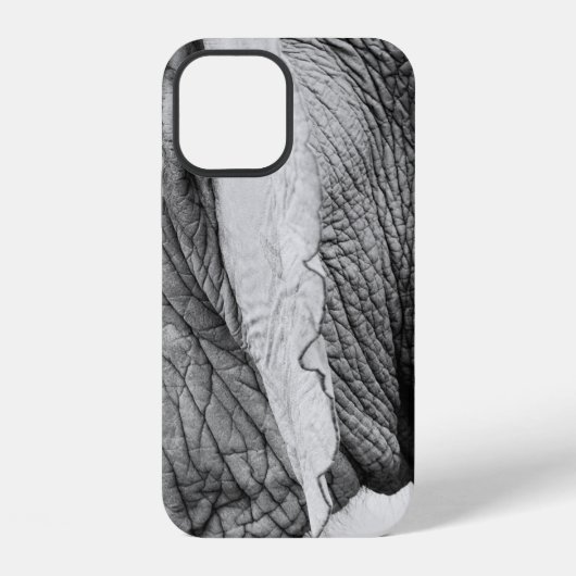 象 動物 野生生物 皮膚 iPhoneケース (裏面)