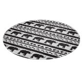 象、線、三角形、装飾的なシームレス。 カッティングボード (角)