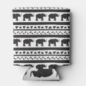 象、線、三角形、装飾的なシームレス。 缶クーラー (裏面)