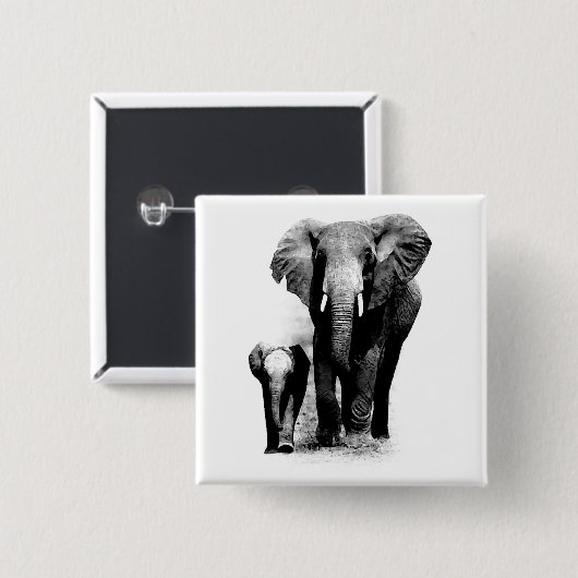 象 缶バッジ (正面&裏面)