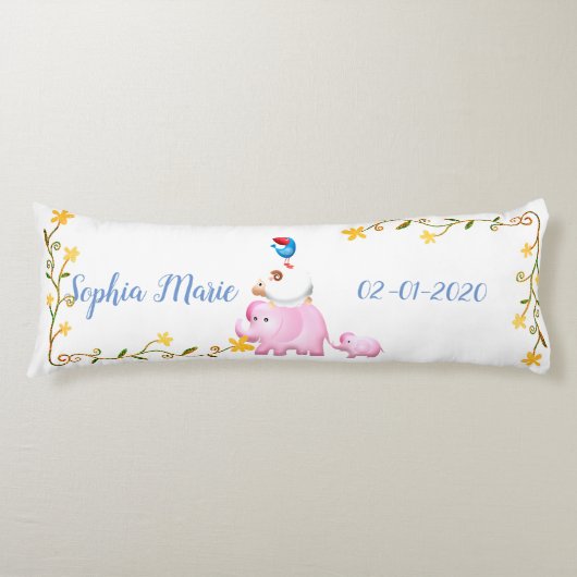 象・羊・鳥獣タワー ボディピロー (正面)