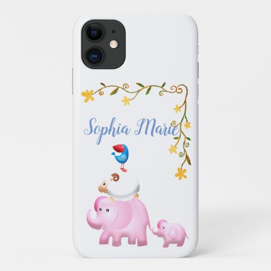 象・羊・鳥獣タワー Case-Mate iPhoneケース (裏面)