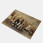 象 – 美しいと尊厳 ドアマット (アングル)