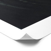 「象」野生動物の水色 ポスター (角)