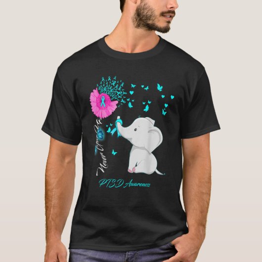 象PTSD認識度PTSDリボンギフトTシャツ Tシャツ (正面)