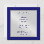 豪奢なケルト族のフルーアの青いすべての行事の招待状 招待状 (裏面)