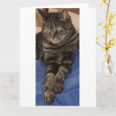 豪奢なデーブの大きい挨拶状 カード (黄色い花)