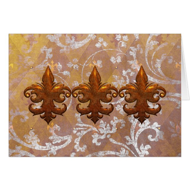 豪奢なフルーア: 素晴らしい銀および金ゴールド (正面横)