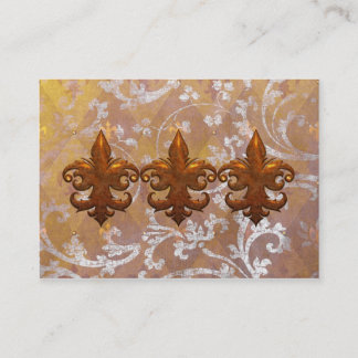 豪奢なフルーア: 素晴らしい銀および金ゴールド 名刺