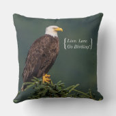 豪奢な白頭鷲 クッション (裏面)