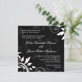 豪華つる植物結婚式招待状 招待状 (スタンド正面)