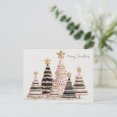 豪華でおしゃれなクリスマスツリーカード ポストカード (スタンド正面)