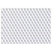 豪華でかわいく青い象の男の赤ちゃんの子供部屋 テーブルクロス (正面(横))